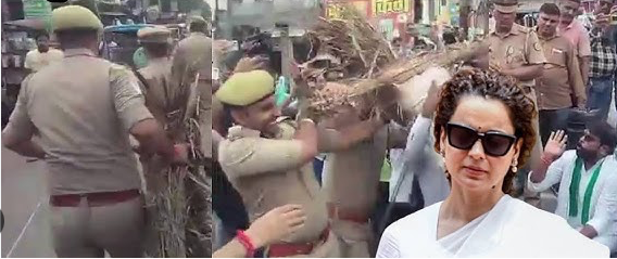 "Farmers Protest Against Kangana Ranaut's Controversial Remarks, Block Road in Anger"